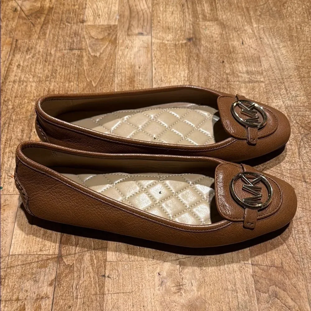 Michael Kors Brown Leather Flats